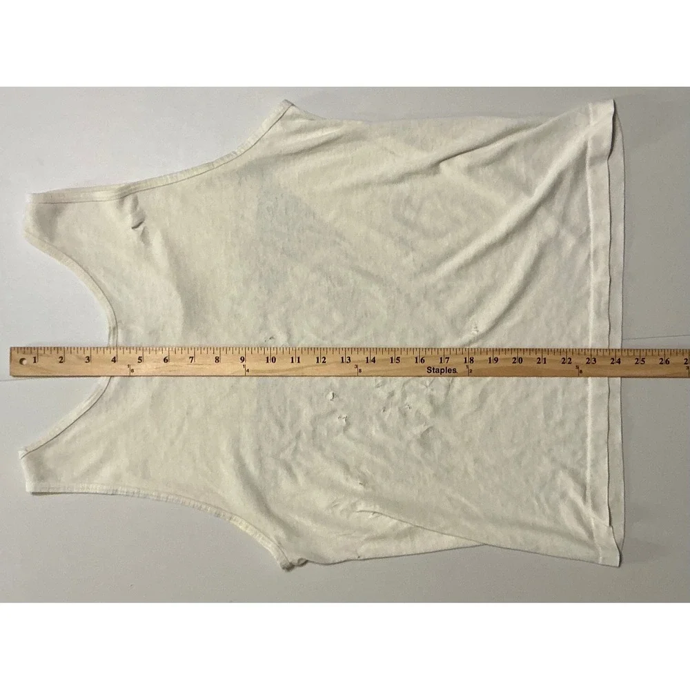 VTG USA Single Stitch Busch Gardens White Tiger Tank Top Grunge Distressed S - Picture 5 of 6